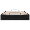 vidaXL Ottoman Bed Frame without Mattress Black Double Fabric