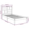 vidaXL Bed Frame without Mattress Solid Wood 90x200 cm