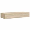vidaXL Wall-mounted Drawer Shelves 2 pcs Oak 60x23.5x10cm MDF