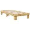 vidaXL Bed Frame without Mattress 75x190 cm Small Single Solid Wood Oak
