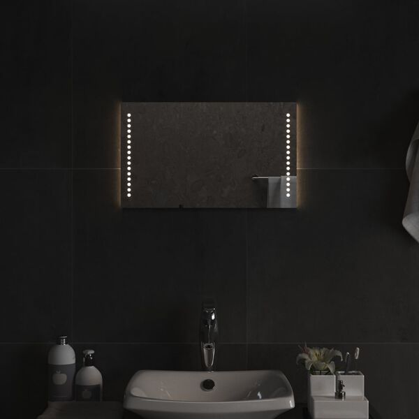 vidaXL LED Bathroom Mirror 50x30 cm