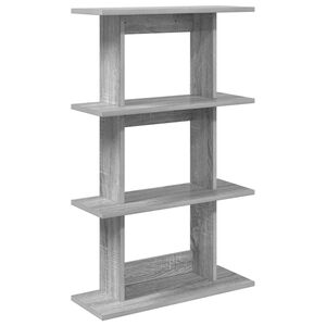 vidaXL Wall Shelf Wall-Mounted Grey Sonoma 56 x 20 x 90 cm