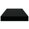 vidaXL Floating Wall Shelf High Gloss Black 50x23x3.8 cm MDF