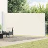 vidaXL Patio Retractable Side Awning 180x500 cm Cream