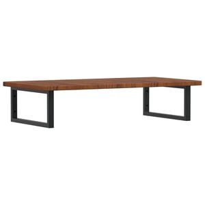 vidaXL Basin Shelf Wall Mounted Steel and Solid Wood Oak