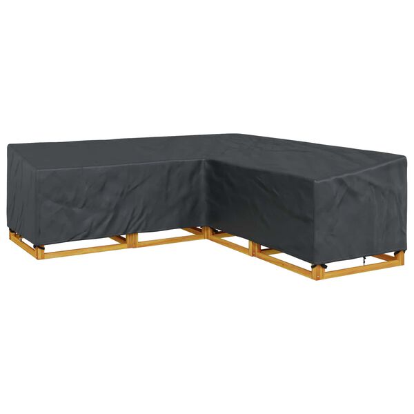 vidaXL Furniture Cover Black 255 x 255 x 80 cm 420D Oxford Fbric