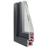 vidaXL Basement Window "RISOR" 100x60 cm Tilt&Turn DIN Right Anthracite