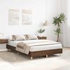 vidaXL Bed Frame No Mattress Brown Oak 120x200 cm Engineered Wood