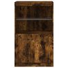 vidaXL Sideboard with LED Lights Smoked Oak 60.5x37x100 cm