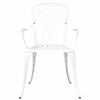 vidaXL Garden Chair 2 pcs White 53 x 51 x 88.5cm Aluminium