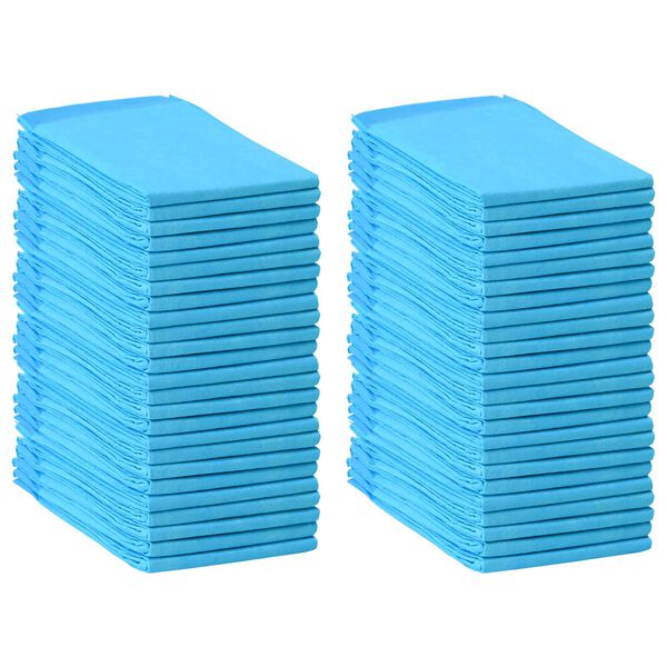 vidaXL Pet Training Pad 50 pcs Blue and White 90 x 60 cm