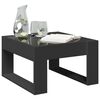 vidaXL Coffee Table with Infinity LED Black 50x53x30 cm