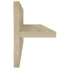 vidaXL Wall Shelf 4 pcs Sonoma Oak 60x11.5x18 cm Engineered Wood