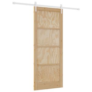 vidaXL Sliding Door ORKDAL 86 x 211 cm Solid Pine Wood