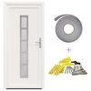 vidaXL Front Door White 88 x 200 cm PVC