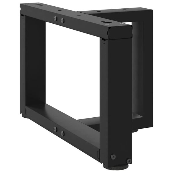 vidaXL Coffee Table Legs T-Shaped&nbsp;2 pcs Black 40x25x(30-31) cm Steel