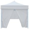 vidaXL Folding Pop-up Party Tent with 8 Sidewalls 3x9 m White