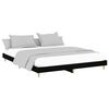 vidaXL Bed Frame without Mattress Black 200x200 cm Engineered Wood