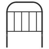 vidaXL Metal Headboard Black 75 cm