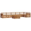 vidaXL Outdoor Sofa Set 7 pcs Natural