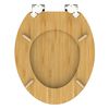 SCH&Uuml;TTE Toilet Seat Soft-close NATURAL BAMBOO