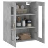 vidaXL Wall Mounted Cabinet Concrete Grey 69.5x34x90 cm