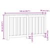 vidaXL Radiator Cover White 149x20x82 cm Engineered Wood