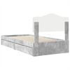 vidaXL Storage Bed Concrete Grey 70 x 190 cm Engineered Wood