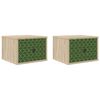 vidaXL Wall-mounted Bedside Cabinet GELEEN 2 pcs Sonoma Oak