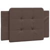 vidaXL Bed Frame without Mattress "Zadar" Brown 80x200 cm Faux Leather