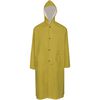 vidaXL Waterproof Heavy-duty Long Raincoat with Hood Yellow XL