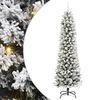 vidaXL Artificial Christmas Tree with 300 LEDs with Stand White 240 cm