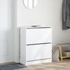 vidaXL Shoe Cabinet White 80x34x96.5 cm Engineered Wood
