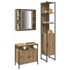 vidaXL Bathroom Furniture Set 3 pcs Artisan Oak Engineered Wood