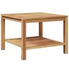 vidaXL Coffee Table with Storage Brown 60 x 60 x 45 cm Solid Teak Wood