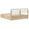 vidaXL Bed Frame with Drawer Sonoma Oak 180 x 200 cm Engineered Wood