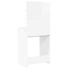 vidaXL Bedroom Dressing Tables High Gloss White 80 x 39.6 x 135 cm