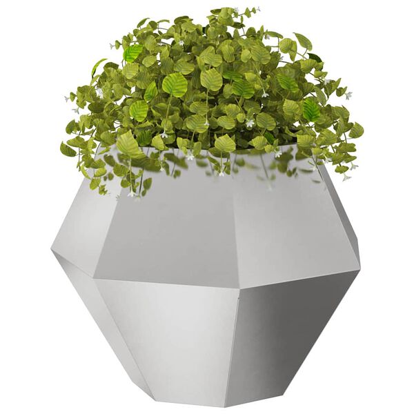 vidaXL Planter Silver 75 x 75 x 60 cm Stainless Steel