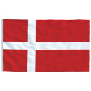 vidaXL Denmark Flag 90x150 cm