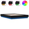 vidaXL Bed Frame with LED without Mattress Black 120x200 cm