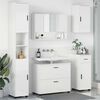 vidaXL Bathroom Furniture Set with Drawer 5 pcs High Gloss White