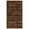 vidaXL CD Cabinet Smoked Oak 102x23x177.5 cm Engineered Wood