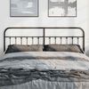 vidaXL Metal Headboard Black 193 cm