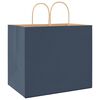 vidaXL Paper Bags 250 pcs with Handles Blue 32x22x28 cm