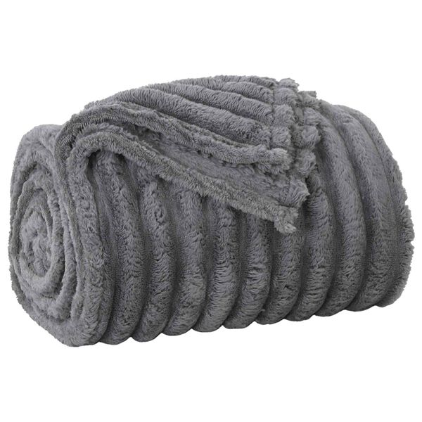vidaXL Throw Blankets 6 pcs Dark Grey 150 x 130 cm Fleece