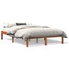 vidaXL Bed Frame without Mattress Wax Brown 120x190 cm Solid Wood Pine