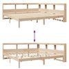 vidaXL Bookcase Bed without Mattress 180x200 cm Solid Wood Pine