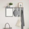 vidaXL Wall-Mounted Coat Rack with Shelf Grey sonoma 85 x 10 x 45 cm