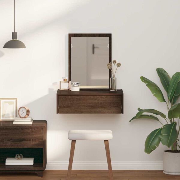 vidaXL Dressing Table Brown 60 x 40 x 70 cm Engineered Wood