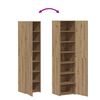 vidaXL Highboard 2 pcs Artisan Oak 45 x 42.5 x 185 cm
